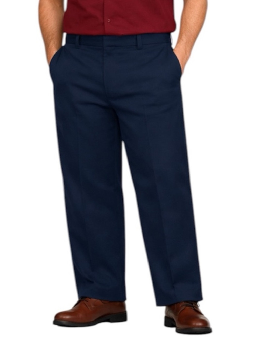 Dickies Men Pants 874 Original Fit Blue Chinos Zip Size 40” x 30” Straight Leg